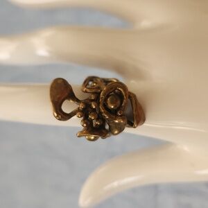 Vintage 70's Brutalist Style Ring